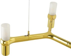 Szeroka lampa wisząca ze szklanymi kloszami Atomic Long