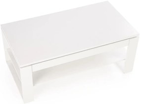 Ława podnoszona BETTY 114x65(92)cm biała HALMAR