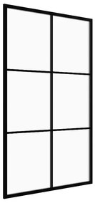 Ścianka prysznicowa do kabiny walk-in z sitodrukiem - Czarny mat - 120 x 200 cm - VENTANITA