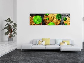 Obraz abstrakcji - Kule (170x50 cm)