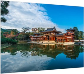 Obraz na szkle - Świątynia Byodo-in, Japonia (70x50 cm)
