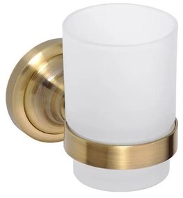 Uchwyt na szczoteczki do zębów 7x9,5 cm, brązowy