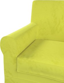 Pokrowiec na fotel Ektorp Jennylund kolor zielony tkanina połyskliwa, welwetowa