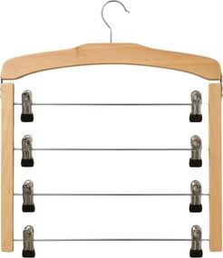 Drewniany wieszak FRONIV, 4 piętrowy