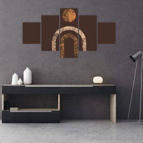 Obraz - Pomarańczowe łuki N⁰1 (125x70 cm)