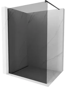 Mexen Kioto ścianka prysznicowa Walk-in 120 x 200 cm, grafit 8 mm, czarna - 800-120-101-70-40