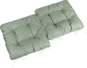 Bellatex Siedzisko Adéla pikowane khaki, 40 x 40 cm, zestaw 2 szt.