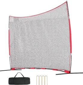 Sieć Ochronna SucceBuy, 41 x 25 cm, Przenośny Sprzęt Treningowy z Torbą Transportową, Ekran Ochronny do Baseballu, Softballu, Piłki Nożnej