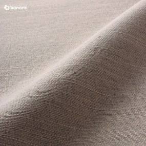 Beżowe tapicerowane łóżko dwuosobowe ze schowkiem i stelażem 140x200 cm Lotte – Meise Möbel