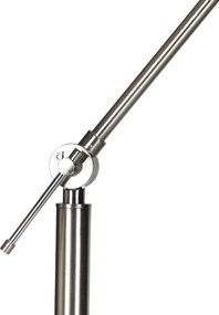 Lampa podłogowa stalowa z jasnoszarym abażurem 50 cm - Editor