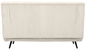 Kremowa sztruksowa rozkładana sofa 140 cm Mallory – Støraa