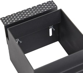 Wpuszczany reflektor czarny GU10 AR70 bez obramowania - Oneon