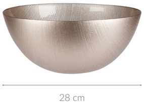 Szklana misa KARNEOL, Ø 28 cm