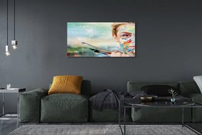 Obraz na płótnie Kobieta z Pędzlami