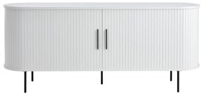 Biała komoda z drzwiami przesuwnymi 180x76x45 cm Nola – Unique Furniture