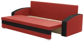 Kanapa sofa 3 os z funkcją spania KING Kremowy/Czarny