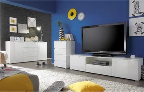 Szafka SPICE, błyszcząca biel