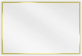 Mexen Loft lustro łazienkowe prostokątne 60 x 40 cm, rama złota szczotkowana - 9852-060-040-000-50