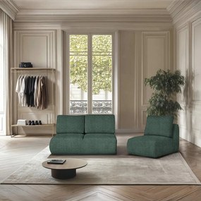 Zielony fotel z materiału bouclé Mirel – Rodier