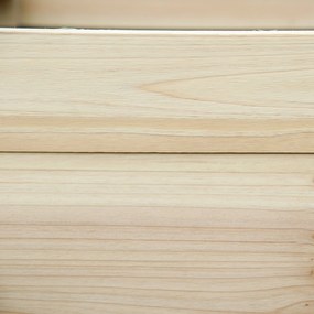 Outsunny Wysoki Grząd, 3 poziomy, Wyłożenie z Filcu, Malowane Drewno Naturalne, 117 x 100 x 54 cm