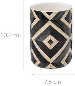 Kubek na szczoteczki do zębów HAPACHE, ceramiczny, Ø 7,6 cm