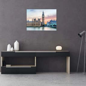 Obraz - Londyn w pastelowych kolorach (70x50 cm)