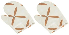 Bellatex Rękawica kuchenna Krzyżki brązowy, 28 x 18 cm, 2 szt.