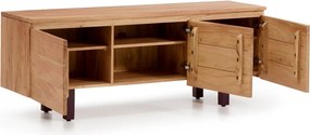 Szafka pod TV z litego drewna akacjowego w naturalnym kolorze 150x58x40 cm Uxue – Kave Home