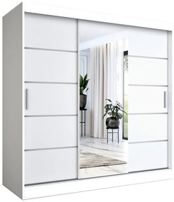 Szafa przesuwna 200 cm biały mat B9-W05