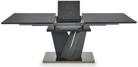 Czarny szklany stół z fukcją rozkładania - Vuppi