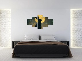 Obraz - Zając z księżycem (125x70 cm)