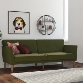 Zielona rozkładana sofa 205 cm Regal – Novogratz