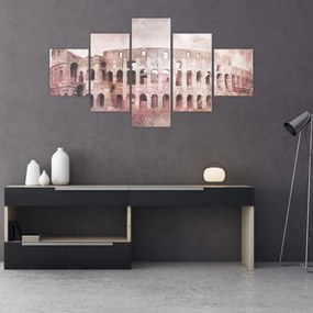Obraz - Vintage pocztówka miasta N⁰2 (125x70 cm)