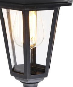 Inteligentna lampa ścienna zewnętrzna czarna IP44 z WiFi ST64 - New Haven