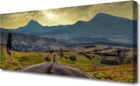 Obraz canvas na ścianę Kręta Droga ku Szczytom