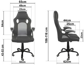 Czarno-czerwony fotel gamingowy - Dargo 3X