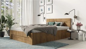 Łóżko 120cm x 200cm Otwierane z boku | LEFKAS | Pojemnik + Stelaż