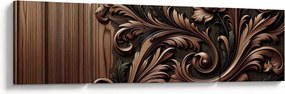 Obraz - Wzór z drewna (170x50 cm)