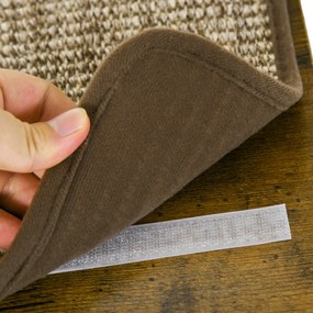 PawHut Zestaw schodków dla kotów, wspinaczka ścienna, 8-elementowy, do 8 kg, solidny, Brązowy/Kremowy