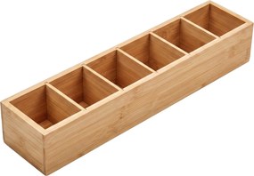 Organizer biurkowy bambusowy, 38 x 8 x 7 cm