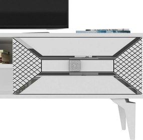 Stolik pod telewizor Yumedi White and Silver