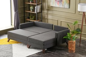 Narożnik rozkładany Bella Mini Right Anthracite