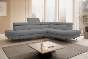 Narożnik OTIS L Prawostronny Regulowane Zagłówki wolnostojący tkanina AURORA 17 WERSAL