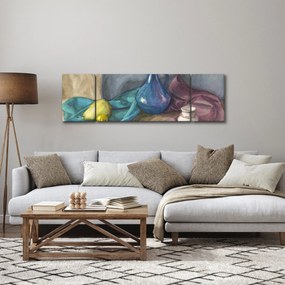 Obraz - Malowana martwa natura (170x50 cm)