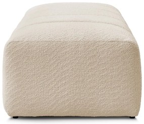 Beżowy podnóżek z materiału bouclé Annecy – Bobochic Paris