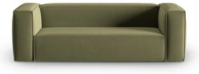 Zielona aksamitna sofa 200 cm Mackay – Cosmopolitan Design