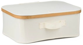 Pojemnik do przechowywania G21 40 x 30 x 15 cm, bambusowy z pokrywką, beżowy