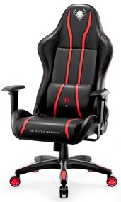 Fotel gamingowy Diablo X-One 2.0 King Size, czarno-czerwony