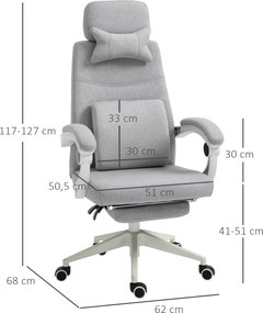 Vinsetto Fotel gamingowy biurowy ergonomiczny wygodny poliester z pianką czarny | Aosom PL