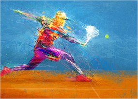 Obraz - Malowany tenisista (70x50 cm)